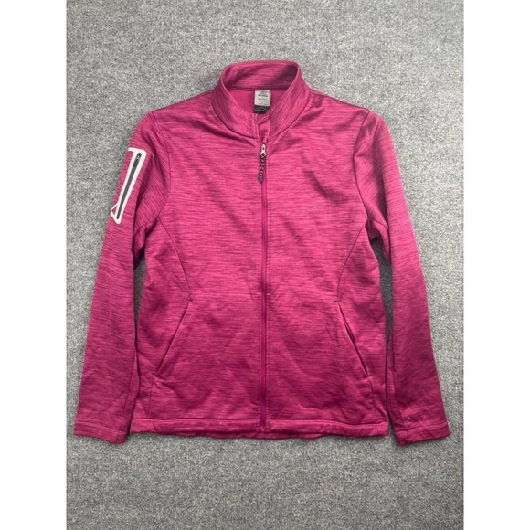 Sun Mountain Thermal Jacket Women's Large Pink Full Zip Fleece Lined Pockets - Picture 1 of 8